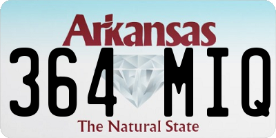 AR license plate 364MIQ