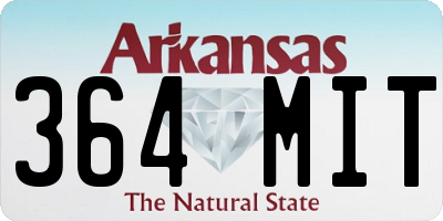 AR license plate 364MIT