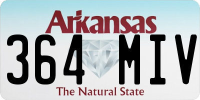 AR license plate 364MIV