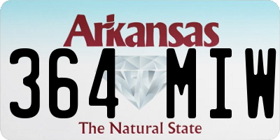 AR license plate 364MIW