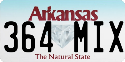 AR license plate 364MIX