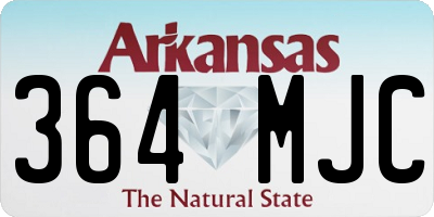 AR license plate 364MJC