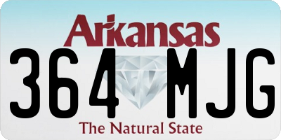 AR license plate 364MJG