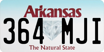 AR license plate 364MJI