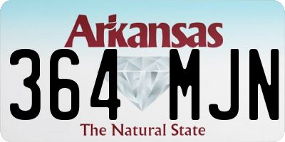 AR license plate 364MJN