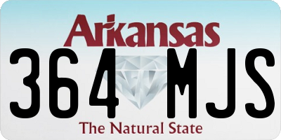 AR license plate 364MJS