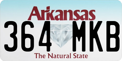 AR license plate 364MKB