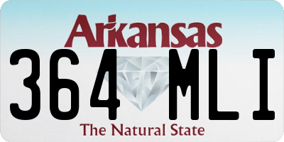 AR license plate 364MLI
