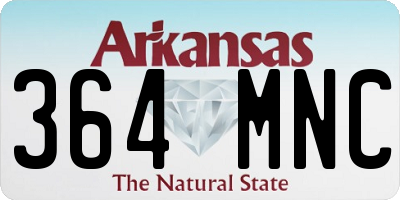 AR license plate 364MNC