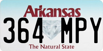 AR license plate 364MPY