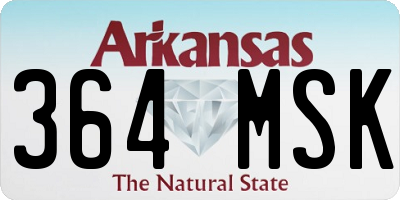 AR license plate 364MSK