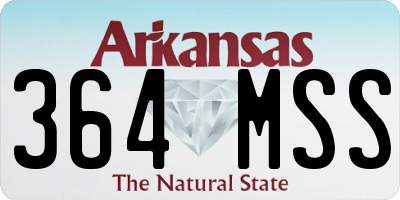 AR license plate 364MSS