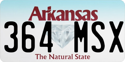 AR license plate 364MSX