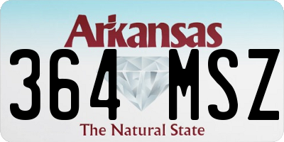 AR license plate 364MSZ