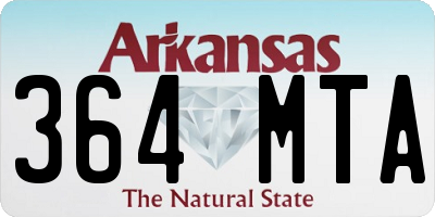 AR license plate 364MTA