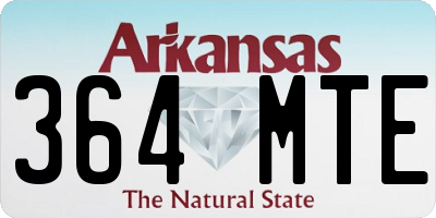 AR license plate 364MTE