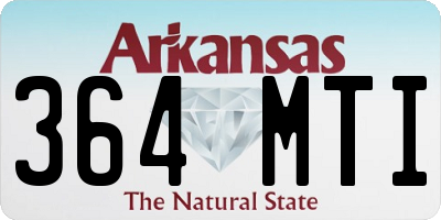 AR license plate 364MTI