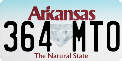 AR license plate 364MTO