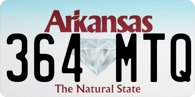 AR license plate 364MTQ