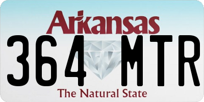AR license plate 364MTR