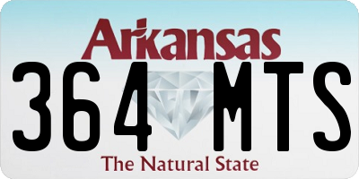 AR license plate 364MTS