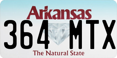 AR license plate 364MTX