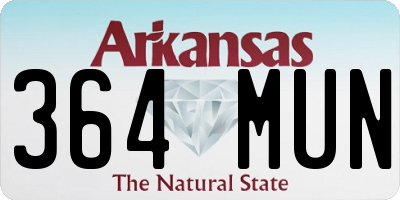 AR license plate 364MUN