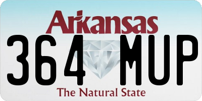 AR license plate 364MUP