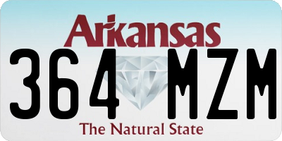AR license plate 364MZM