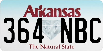AR license plate 364NBC