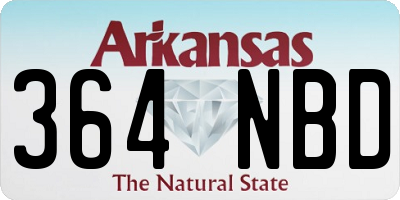 AR license plate 364NBD