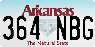 AR license plate 364NBG