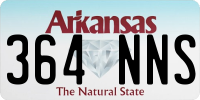 AR license plate 364NNS