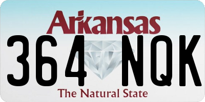 AR license plate 364NQK
