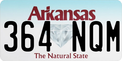 AR license plate 364NQM