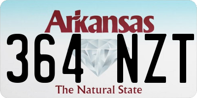 AR license plate 364NZT