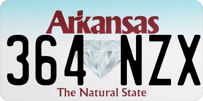 AR license plate 364NZX