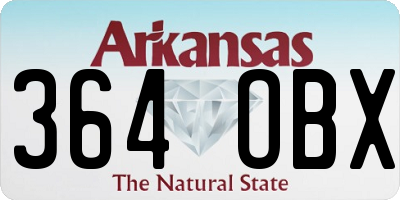 AR license plate 364OBX