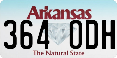 AR license plate 364ODH