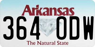 AR license plate 364ODW