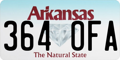 AR license plate 364OFA