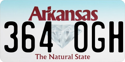 AR license plate 364OGH