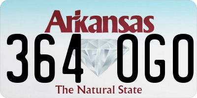 AR license plate 364OGO