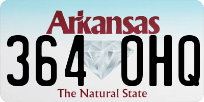 AR license plate 364OHQ