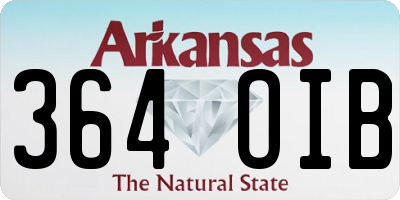 AR license plate 364OIB