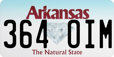 AR license plate 364OIM