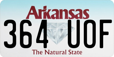 AR license plate 364UOF