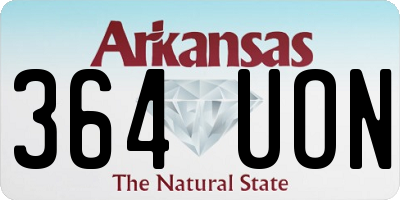 AR license plate 364UON