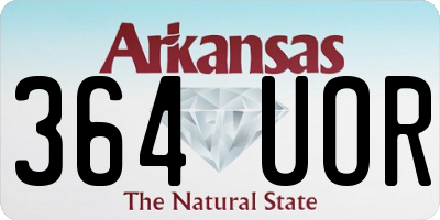 AR license plate 364UOR