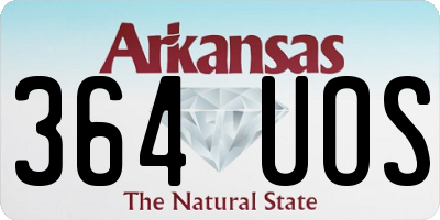 AR license plate 364UOS